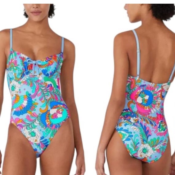 NWT KATE SPADE Floral One-Piece Swimsuit - Picture 1 of 9
